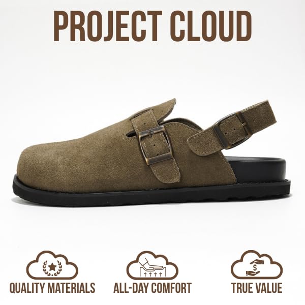 Project Cloud Women's | Lightweight Clogs | Genuine Leather Upper | Memory Foam | Non-Slip - Cassey - Image 16
