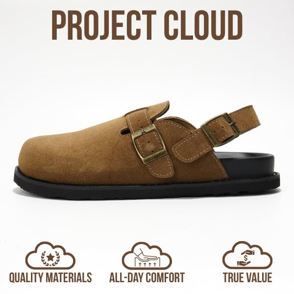 Project Cloud Women's | Lightweight Clogs | Genuine Leather Upper | Memory Foam | Non-Slip - Cassey - Image 4