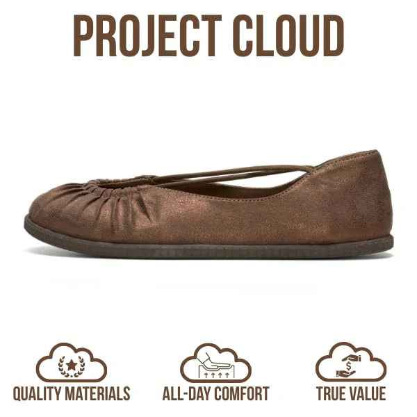 Project Cloud Women's | Ballet Flats for Women | Memory Foam | Lightweight | Non-Slip - Cheers - Image 14