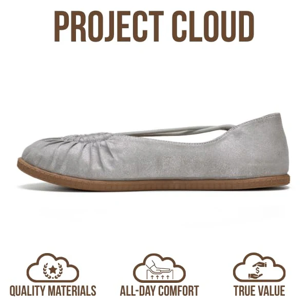 Project Cloud Women's | Ballet Flats for Women | Memory Foam | Lightweight | Non-Slip - Cheers - Image 4