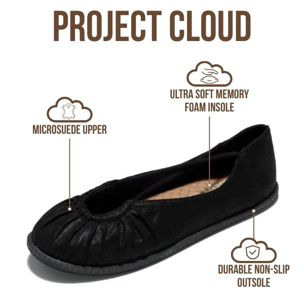 Project Cloud Women's | Ballet Flats for Women | Memory Foam | Lightweight | Non-Slip - Cheers - Image 8