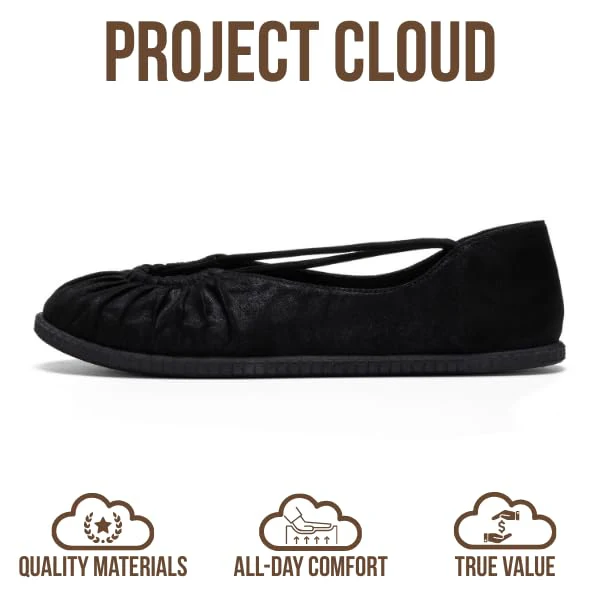 Project Cloud Women's | Ballet Flats for Women | Memory Foam | Lightweight | Non-Slip - Cheers - Image 9