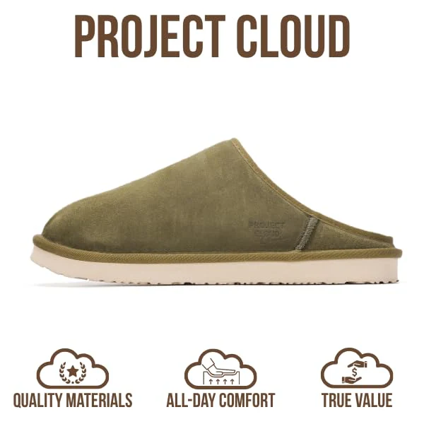 Project Cloud Men's | Genuine Leather House Slippers | Memory Foam | Lightweight | Non-Slip - Chill - Image 10