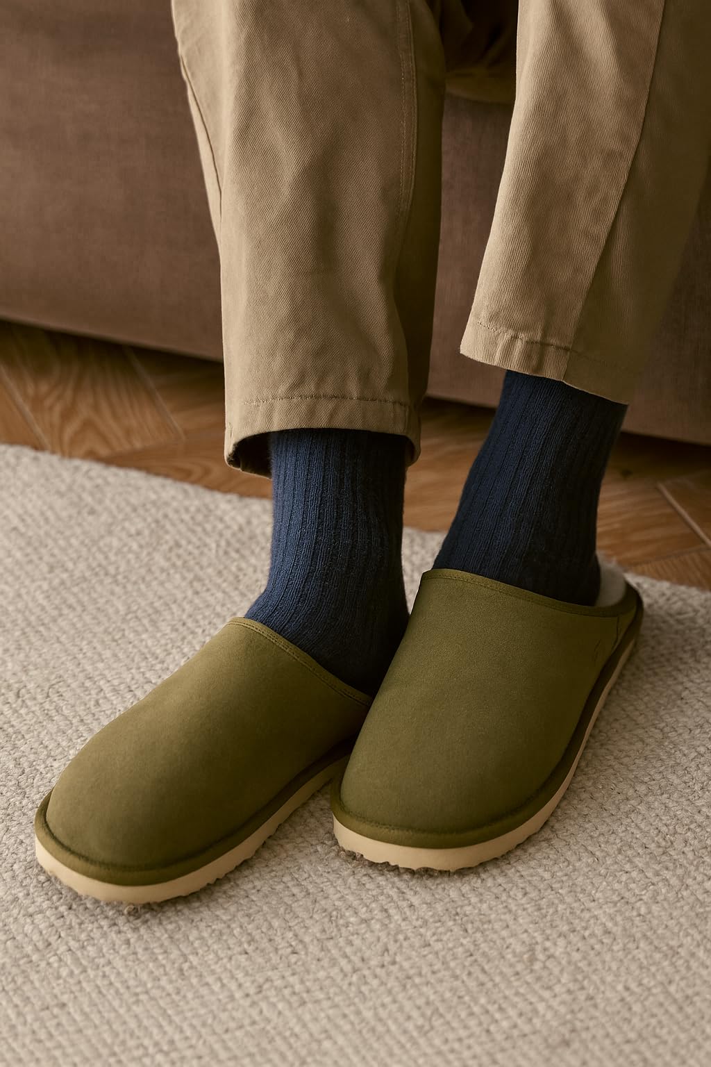 Project Cloud Men's | Genuine Leather House Slippers | Memory Foam | Lightweight | Non-Slip - Chill - Image 12