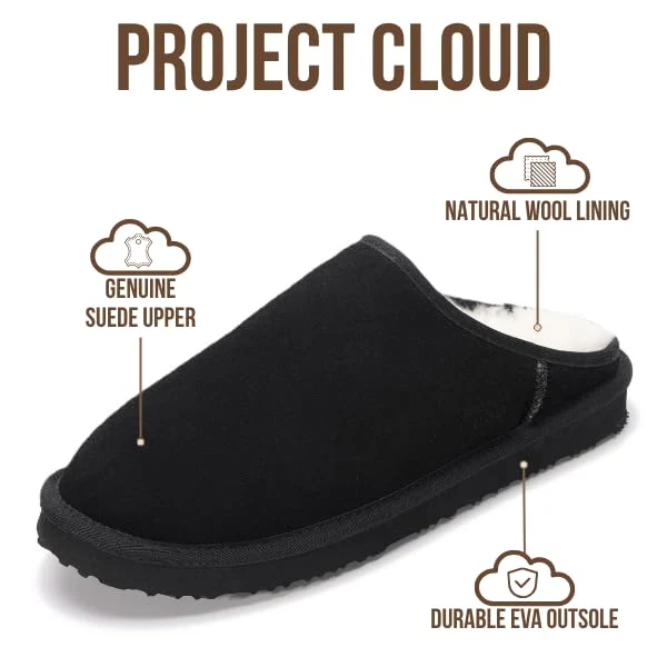Project Cloud Men's | Genuine Leather House Slippers | Memory Foam | Lightweight | Non-Slip - Chill - Image 15
