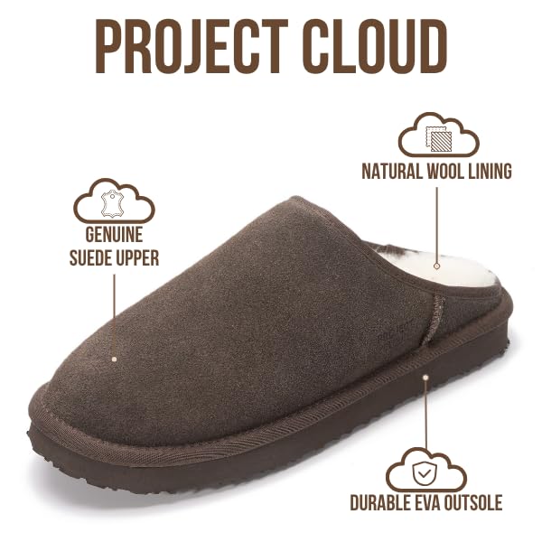 Project Cloud Men's | Genuine Leather House Slippers | Memory Foam | Lightweight | Non-Slip - Chill - Image 21