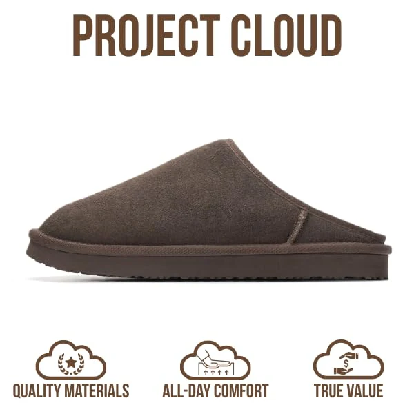 Project Cloud Men's | Genuine Leather House Slippers | Memory Foam | Lightweight | Non-Slip - Chill - Image 22