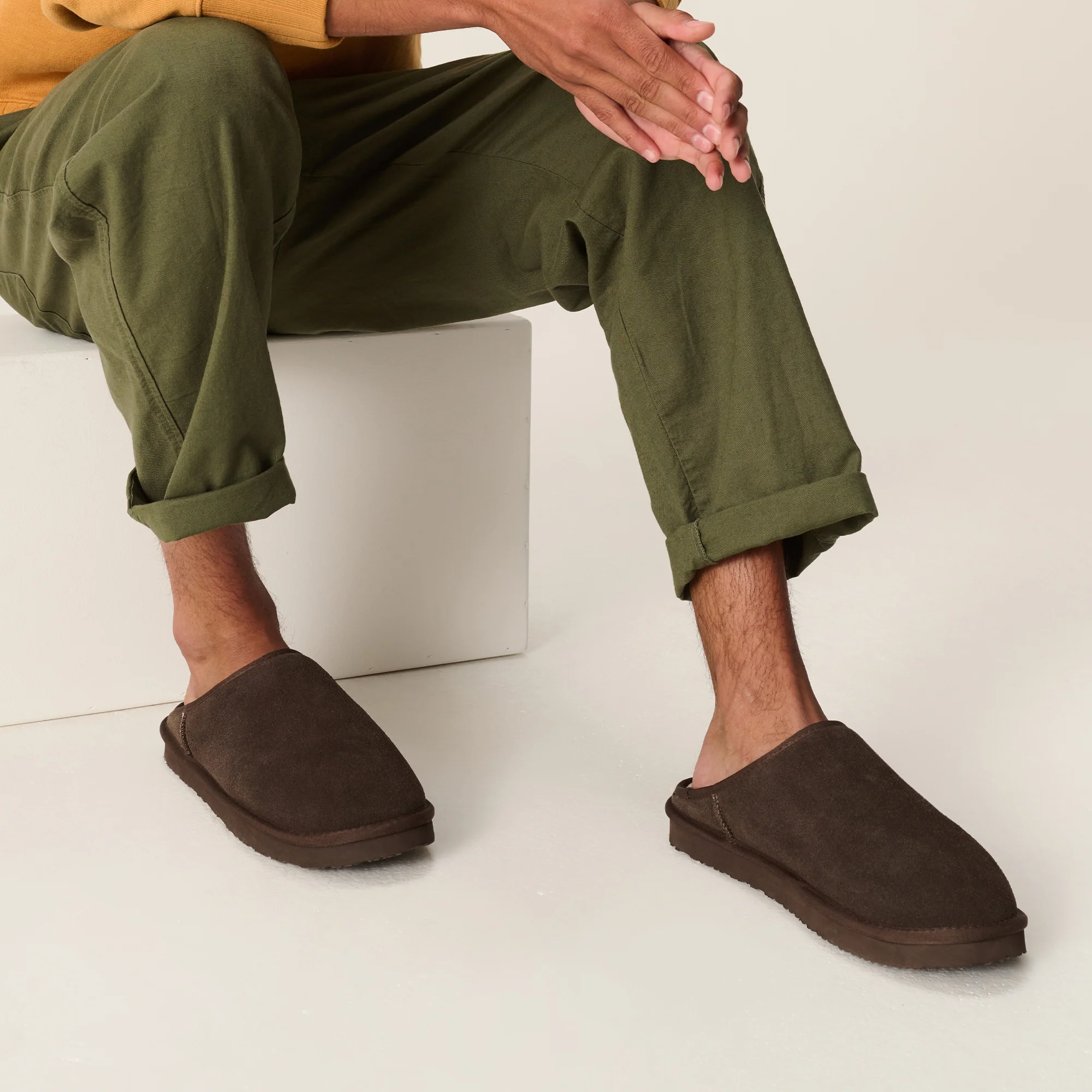 Project Cloud Men's | Genuine Leather House Slippers | Memory Foam | Lightweight | Non-Slip - Chill - Image 24