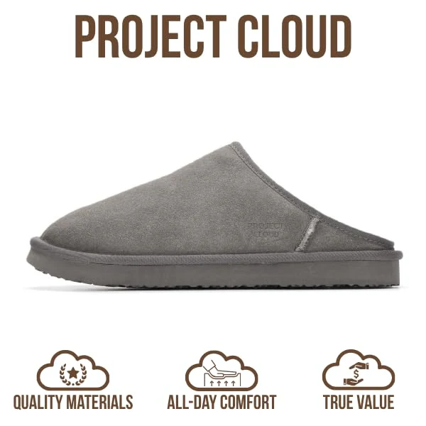 Project Cloud Men's | Genuine Leather House Slippers | Memory Foam | Lightweight | Non-Slip - Chill - Image 34