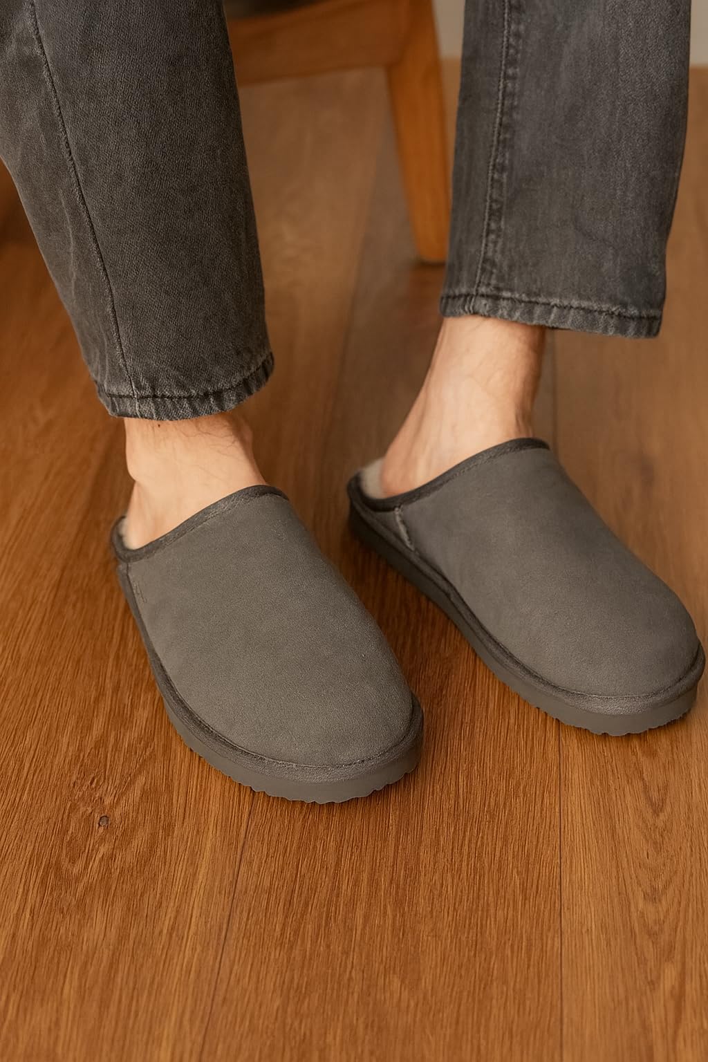 Project Cloud Men's | Genuine Leather House Slippers | Memory Foam | Lightweight | Non-Slip - Chill - Image 36