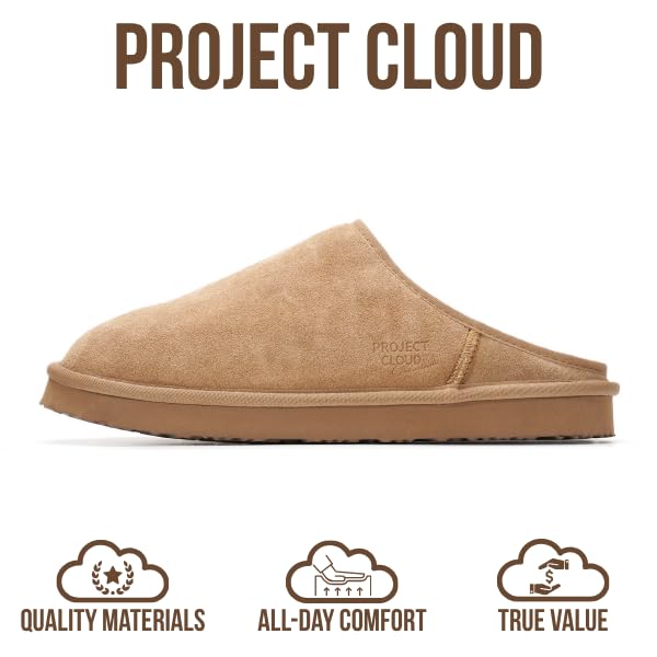 Project Cloud Men's | Genuine Leather House Slippers | Memory Foam | Lightweight | Non-Slip - Chill - Image 4