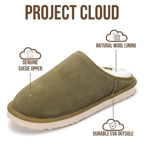Project Cloud Men's | Genuine Leather House Slippers | Memory Foam | Lightweight | Non-Slip - Chill - Image 9
