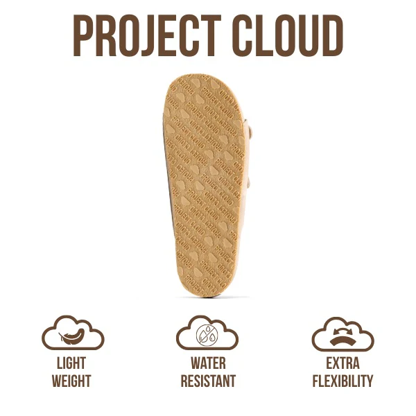 Project Cloud Women's | 100% Genuine Leather Sandals for Women | Plush & Soft Insole | Lightweight | Non-Slip - Dainty - Image 5