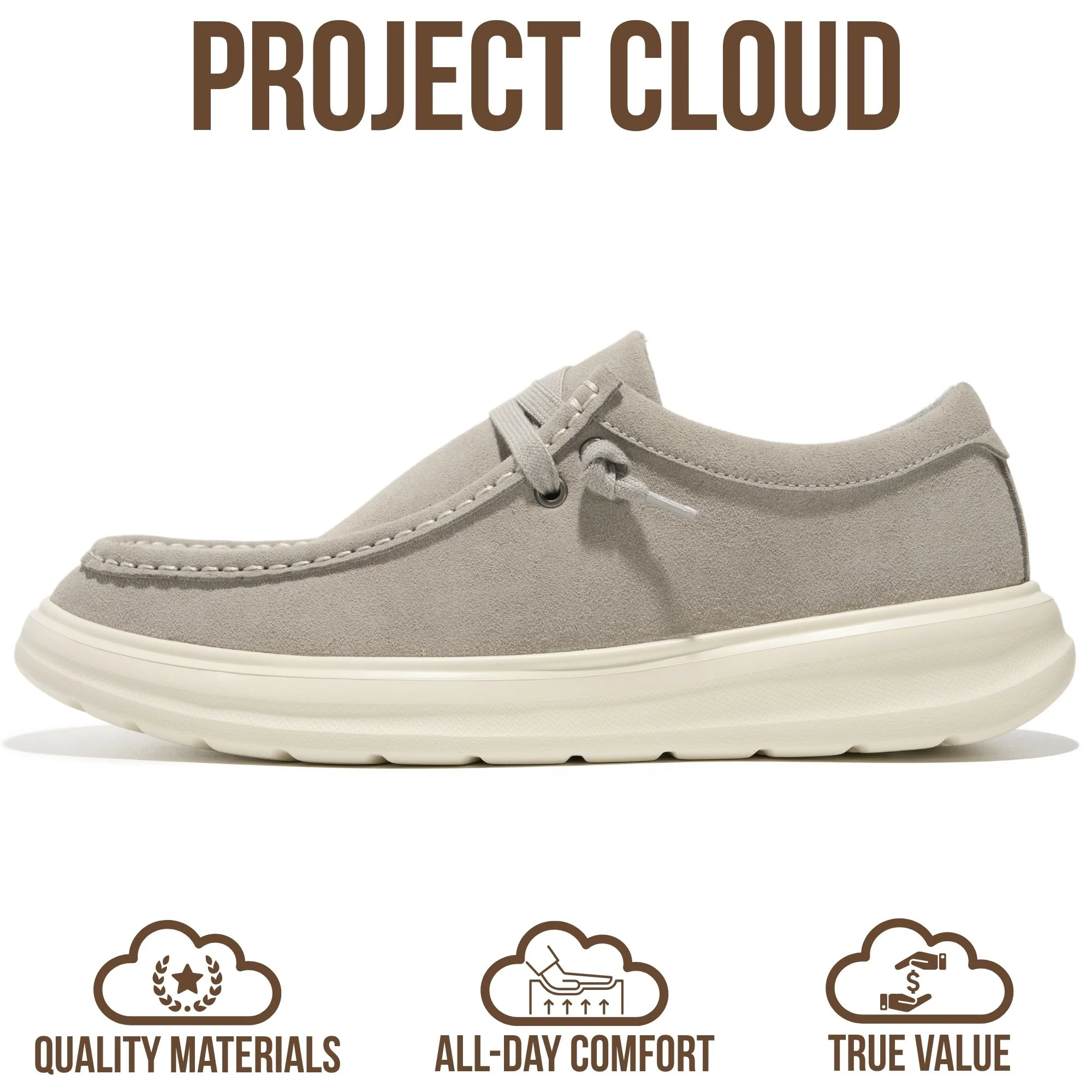 Project Cloud Men's | Genuine Leather Loafers | Smart Foam Insole | Lightweight | Non-Slip - Dante - Image 4