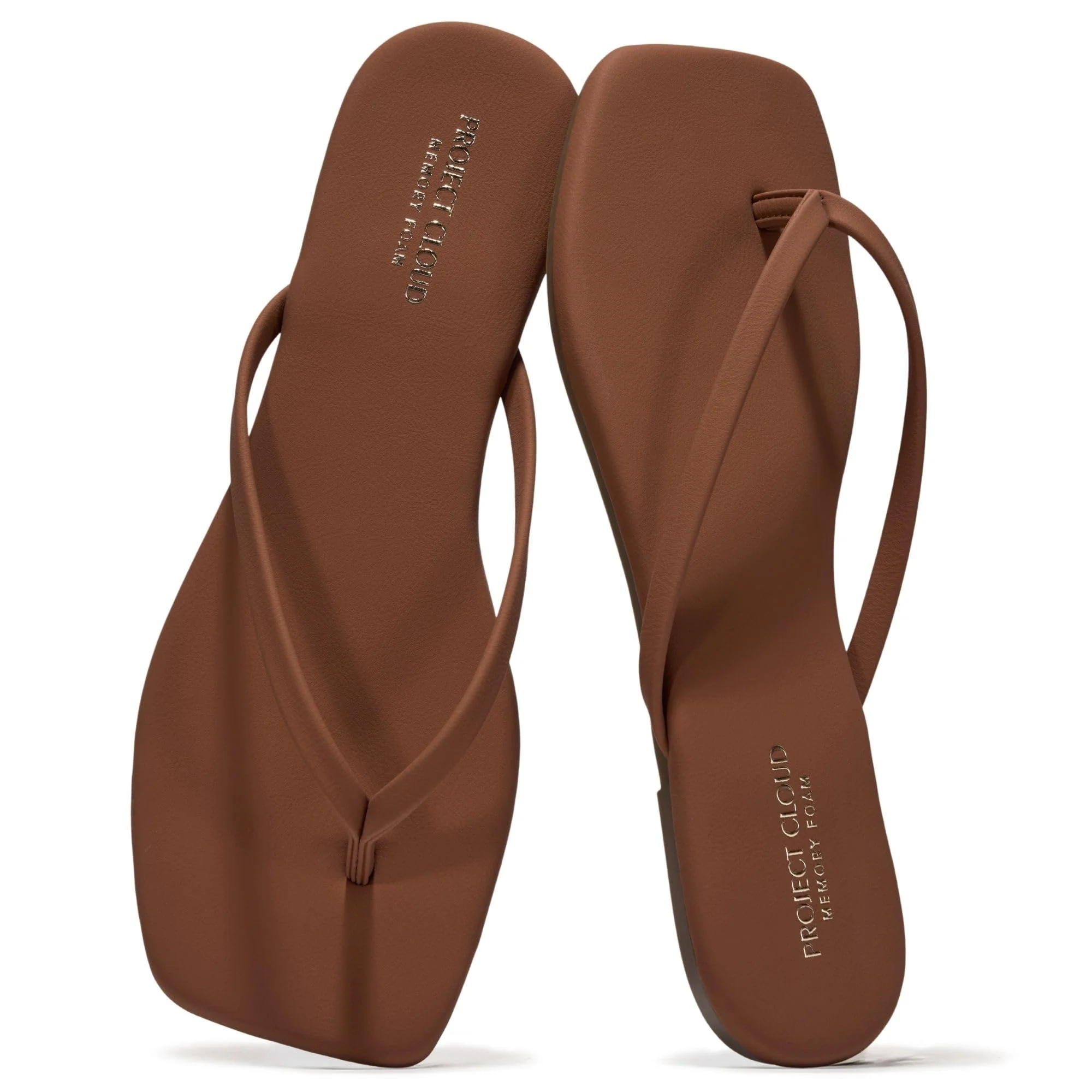 Project Cloud Women's | Square Toe Flip Flops | Memory Foam | Non-Slip - Dedication - Image 16
