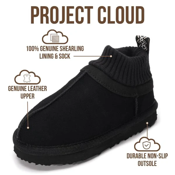 Project Cloud Kids Boots | 100% Genuine Leather | Water Resistant | Memory Foam | Non-Slip - DreamOn - Image 15