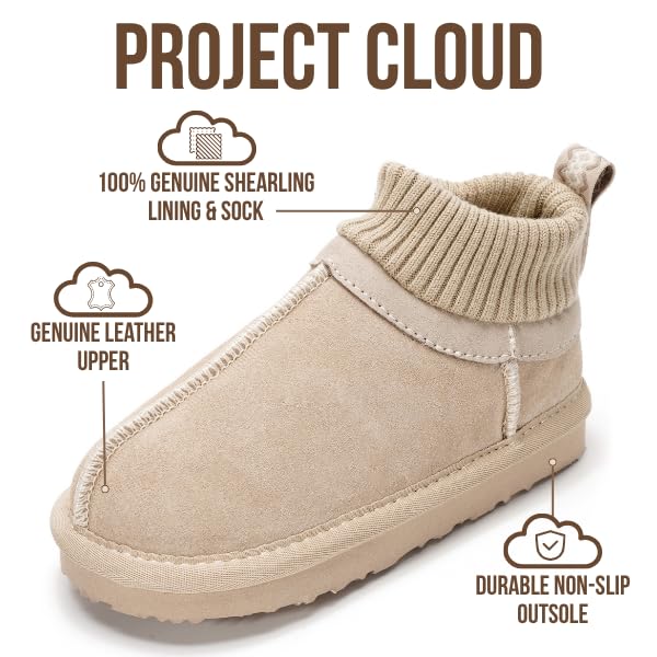 Project Cloud Kids Boots | 100% Genuine Leather | Water Resistant | Memory Foam | Non-Slip - DreamOn - Image 3