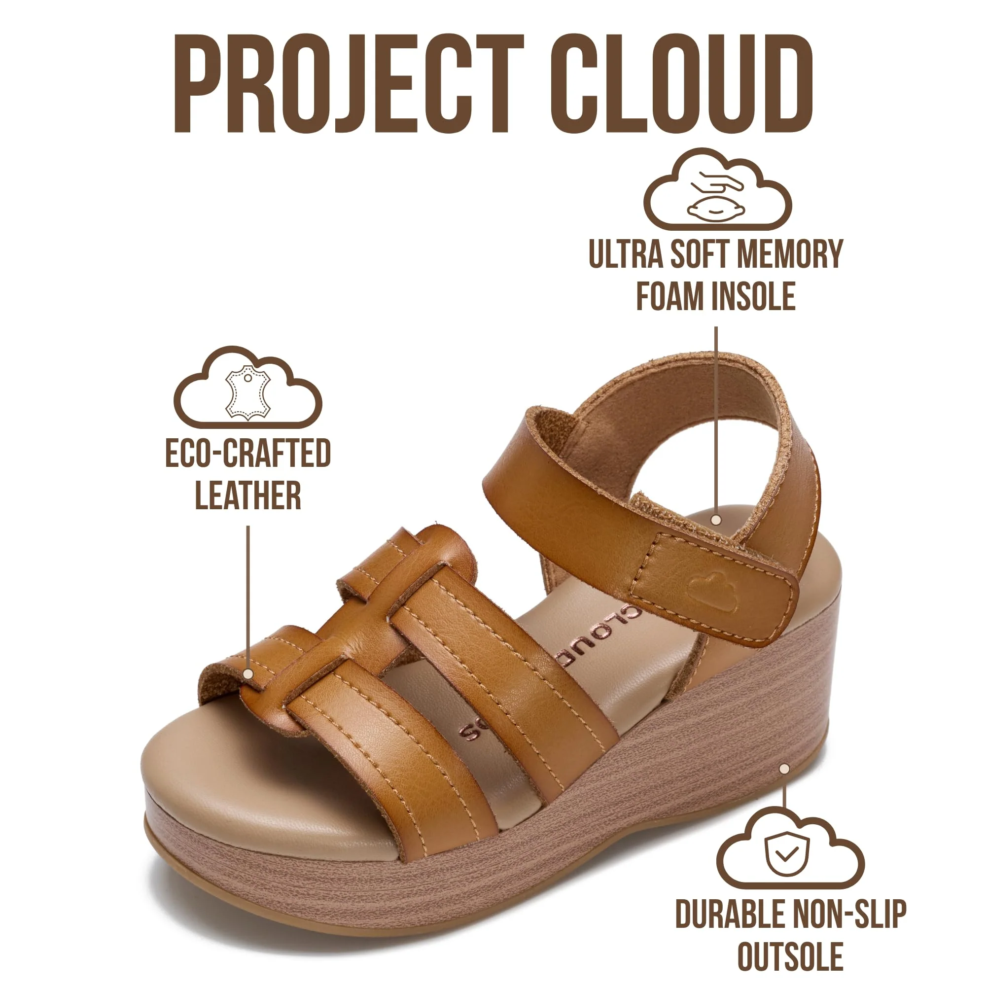 Project Cloud Kids | Dressy Beach Platform Heel | Memory Foam | Lightweight | Non-Slip - Easter Kids - Image 18