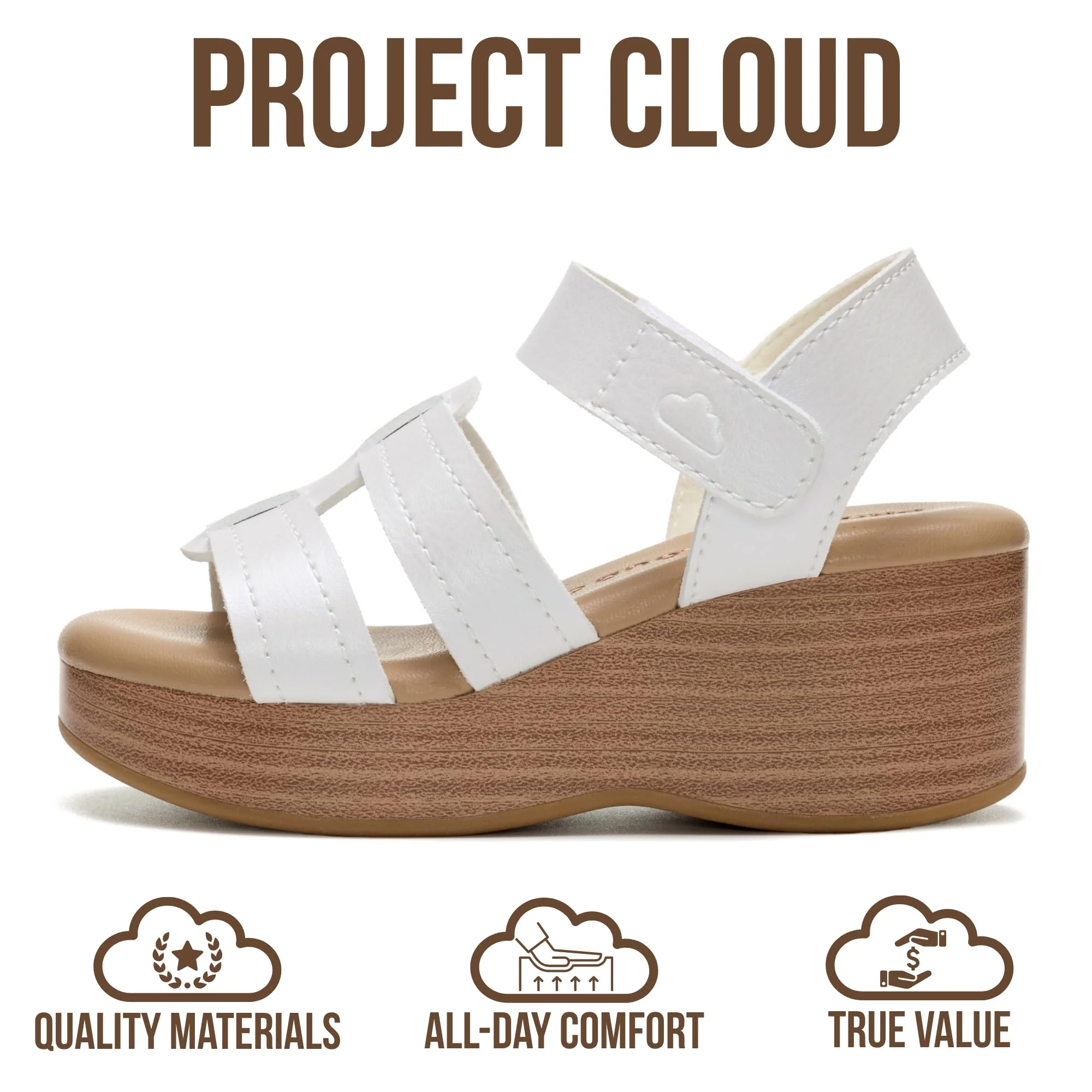Project Cloud Kids | Dressy Beach Platform Heel | Memory Foam | Lightweight | Non-Slip - Easter Kids - Image 4