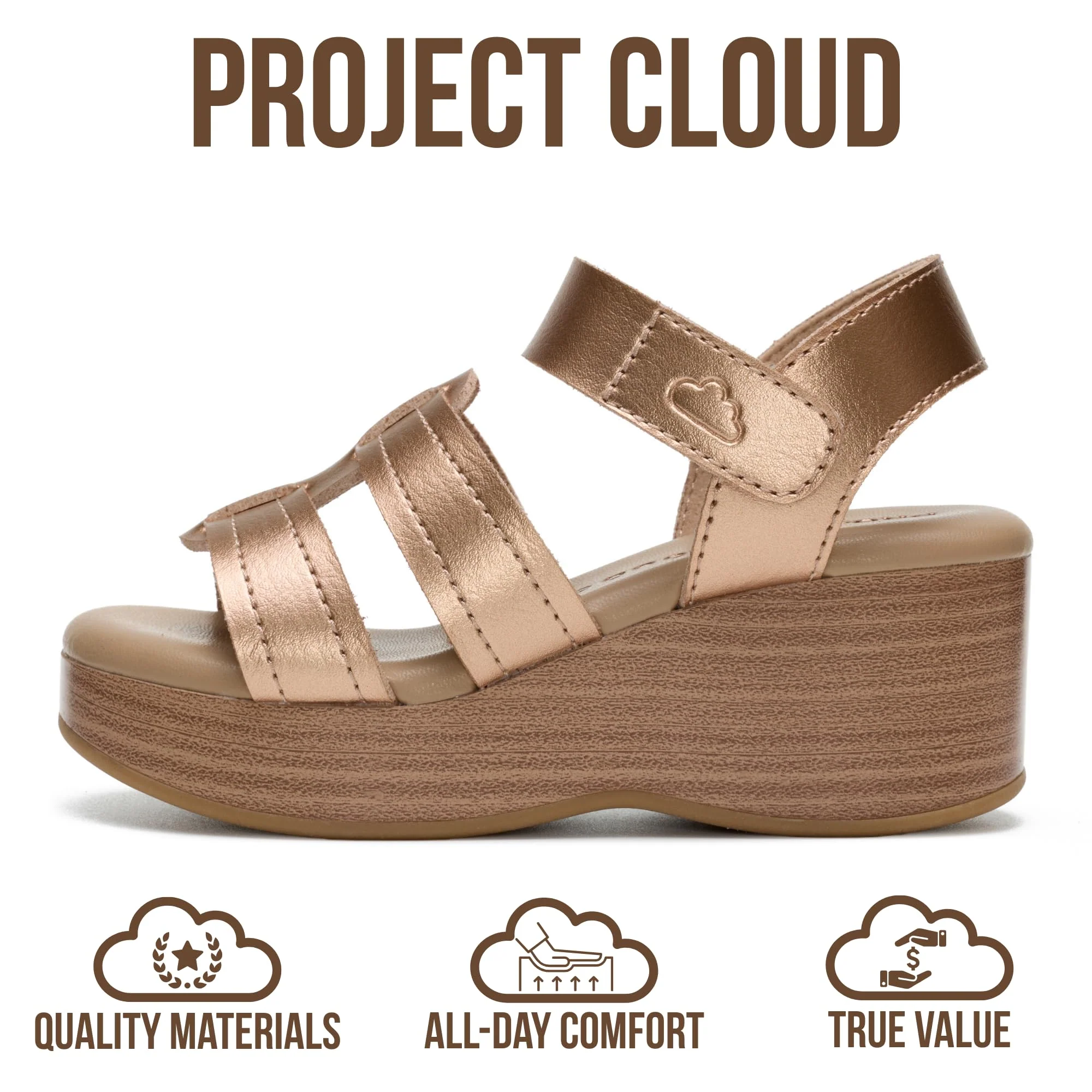 Project Cloud Kids | Dressy Beach Platform Heel | Memory Foam | Lightweight | Non-Slip - Easter Kids - Image 9