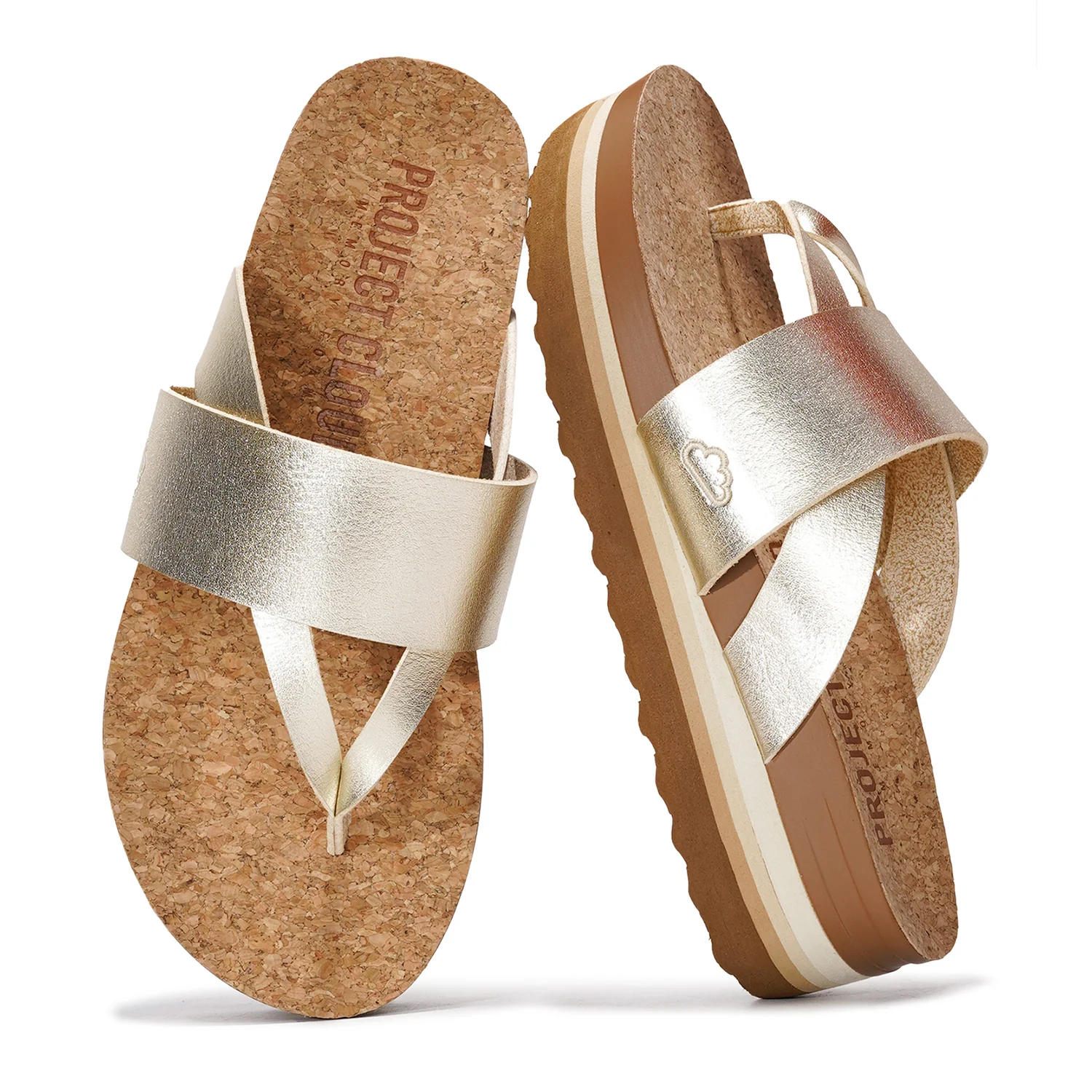 Project Cloud Women's | Eco-Leather Wedge Sandals | Memory Foam Insole | Lightweight | Non-Slip - Raft - Image 13