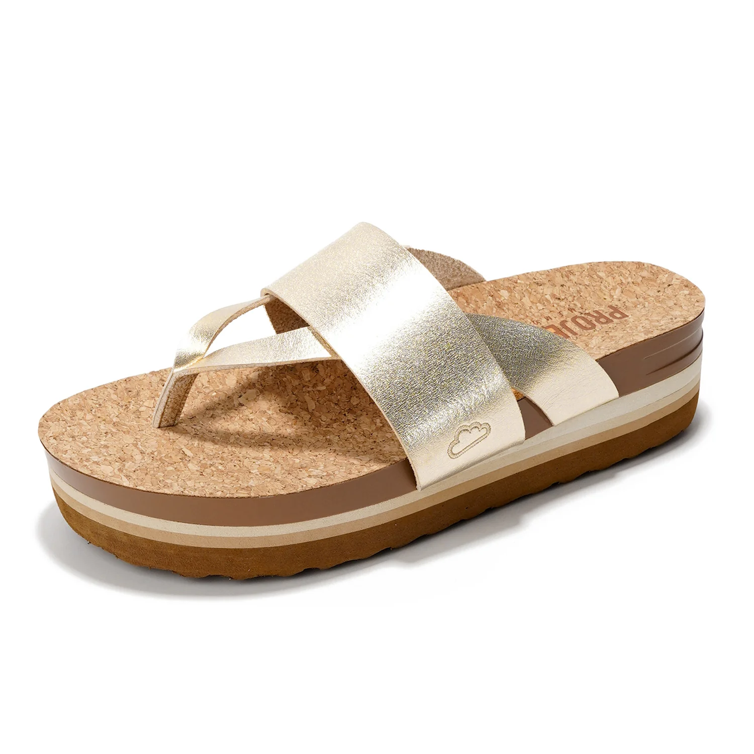 Project Cloud Women's | Eco-Leather Wedge Sandals | Memory Foam Insole | Lightweight | Non-Slip - Raft - Image 14