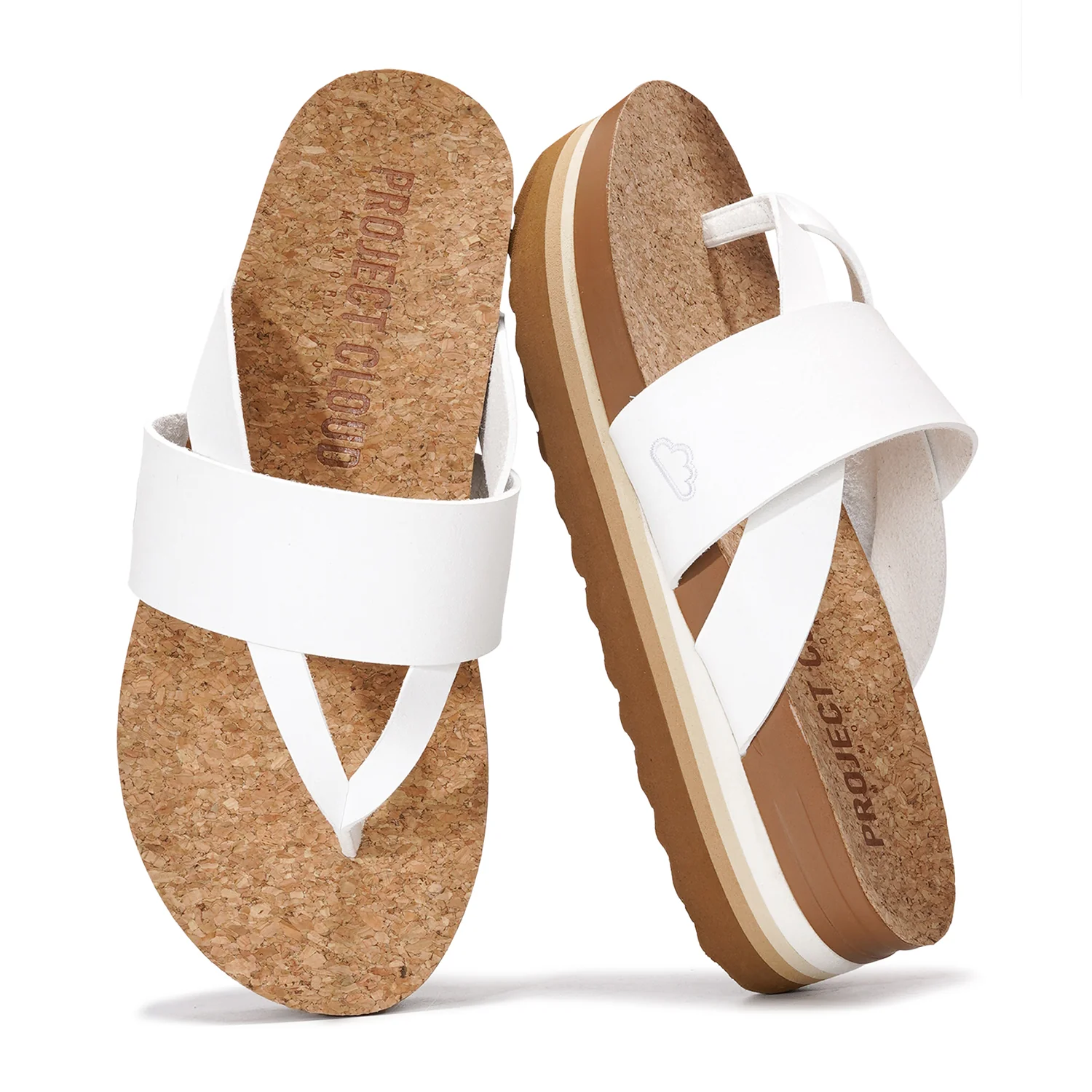 Project Cloud Women's | Eco-Leather Wedge Sandals | Memory Foam Insole | Lightweight | Non-Slip - Raft - Image 7