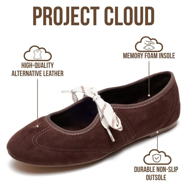 Project Cloud Women's | Mary Jane Shoes Women Ballet Flats | Memory Foam | Lightweight | Non-Slip - Emilee - Image 33
