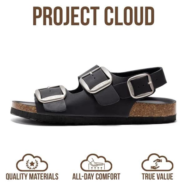 Project Cloud Women's | Genuine Leather Summer Sandals | Memory Foam Insole | Lightweight | Anti-Slip - Garda - Image 15