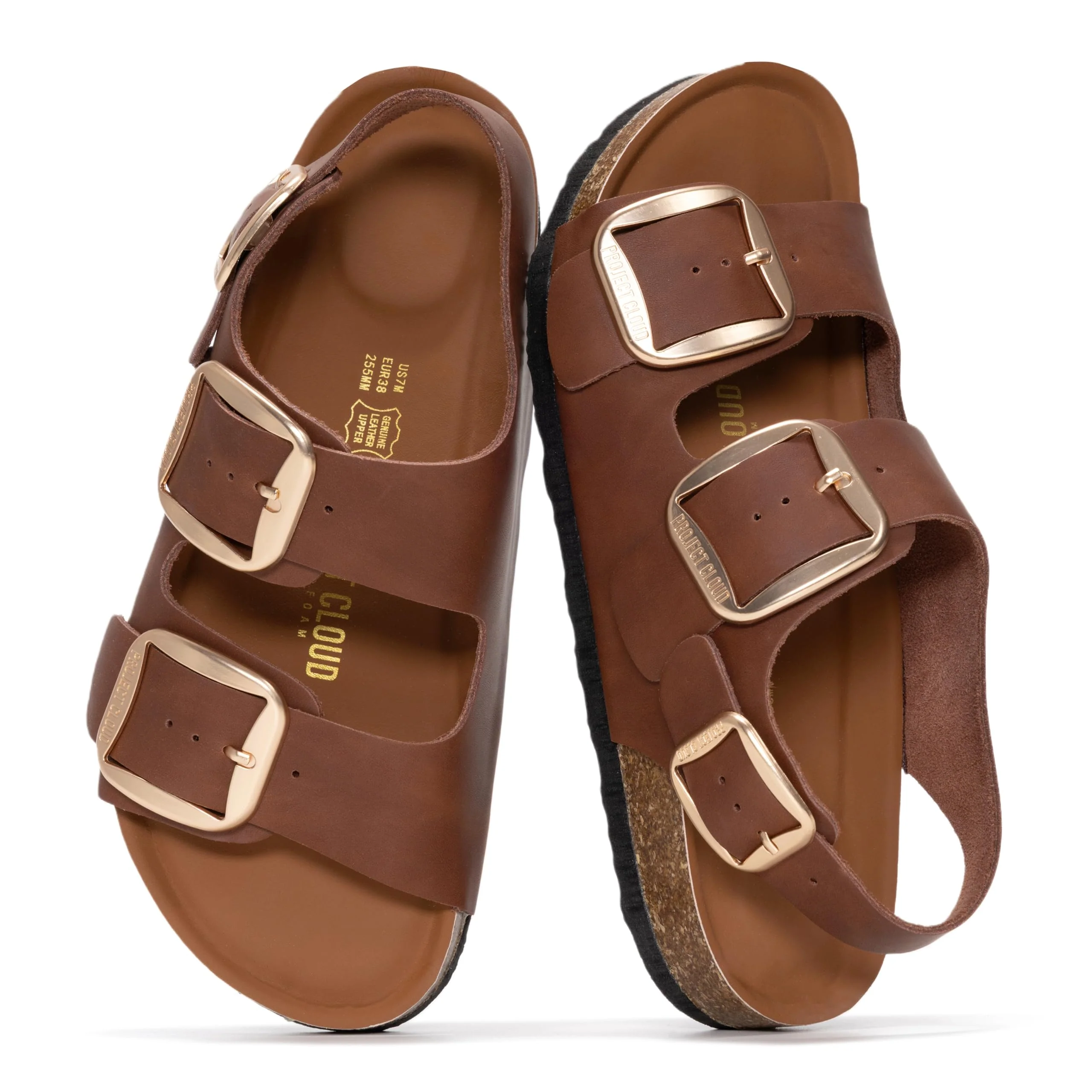 Project Cloud Women's | Genuine Leather Summer Sandals | Memory Foam Insole | Lightweight | Anti-Slip - Garda - Image 35