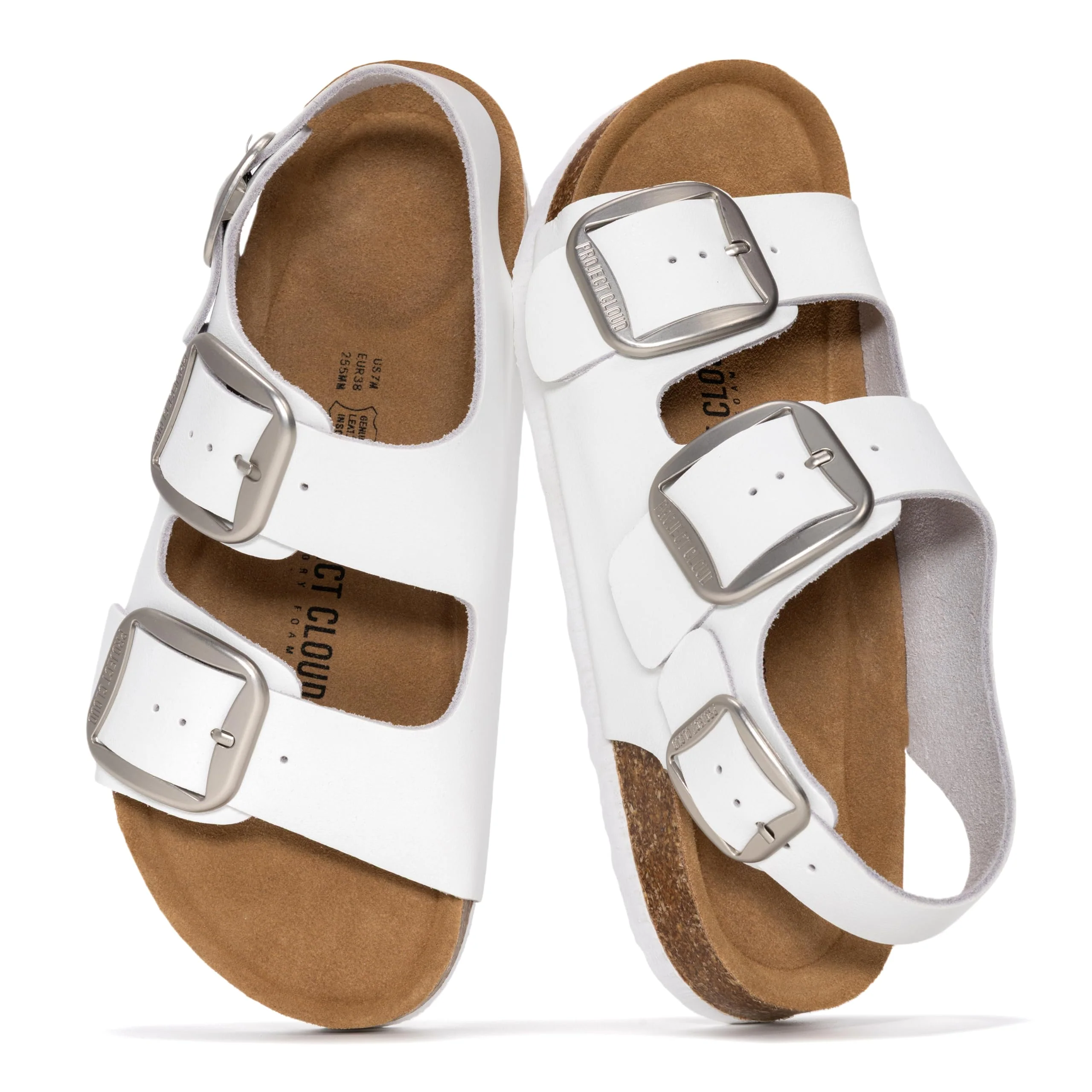 Project Cloud Women's | Genuine Leather Summer Sandals | Memory Foam Insole | Lightweight | Anti-Slip - Garda - Image 40