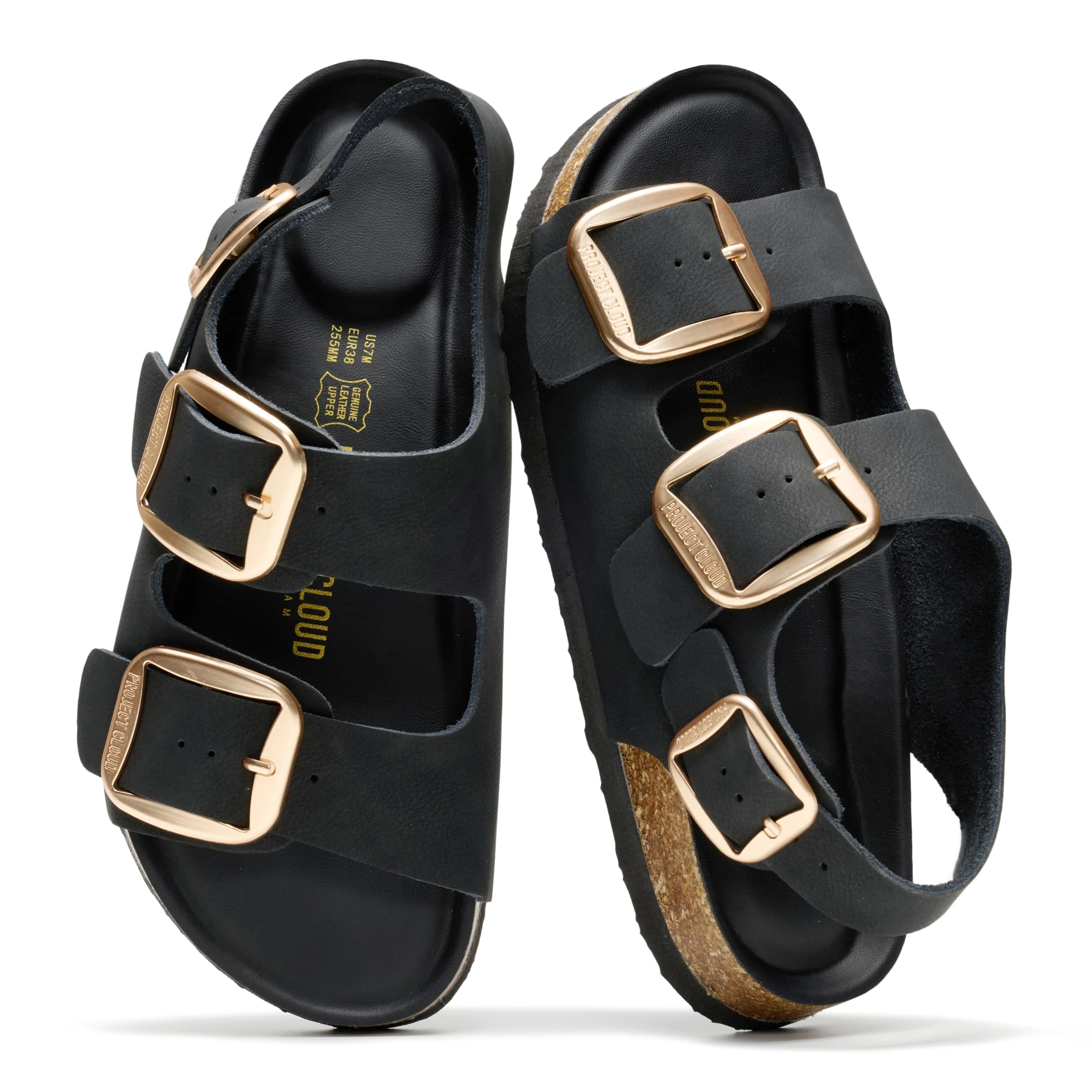 Project Cloud Women's | Genuine Leather Summer Sandals | Memory Foam Insole | Lightweight | Anti-Slip - Garda - Image 50