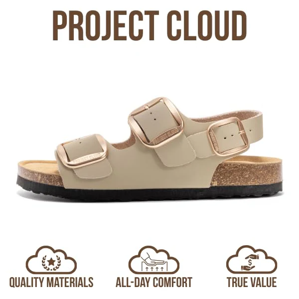 Project Cloud Women's | Genuine Leather Summer Sandals | Memory Foam Insole | Lightweight | Anti-Slip - Garda - Image 58