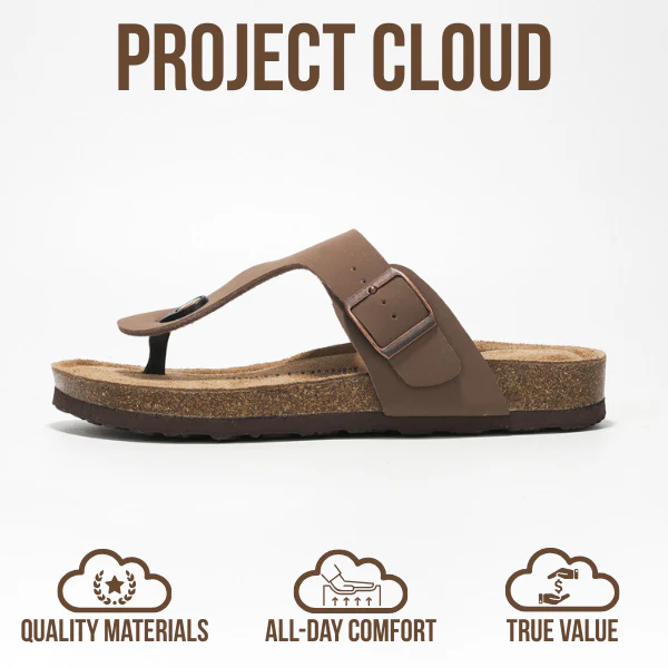 Project Cloud Women's | 100% Genuine Leather Thong Sandals | Water Resistant | Lightweight | Non-Slip - Britani - Image 21