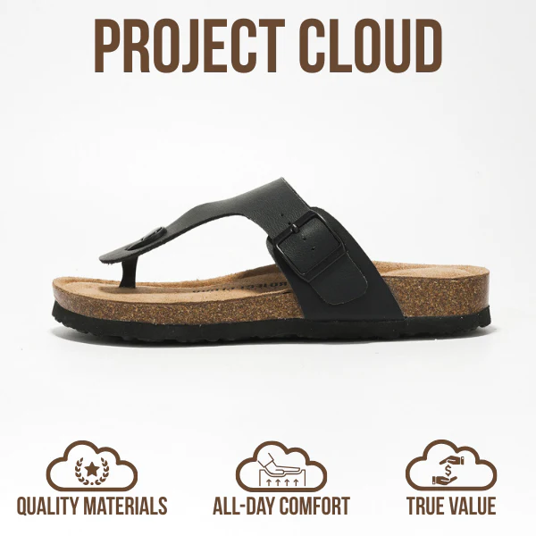 Project Cloud Women's | 100% Genuine Leather Thong Sandals | Water Resistant | Lightweight | Non-Slip - Britani - Image 27