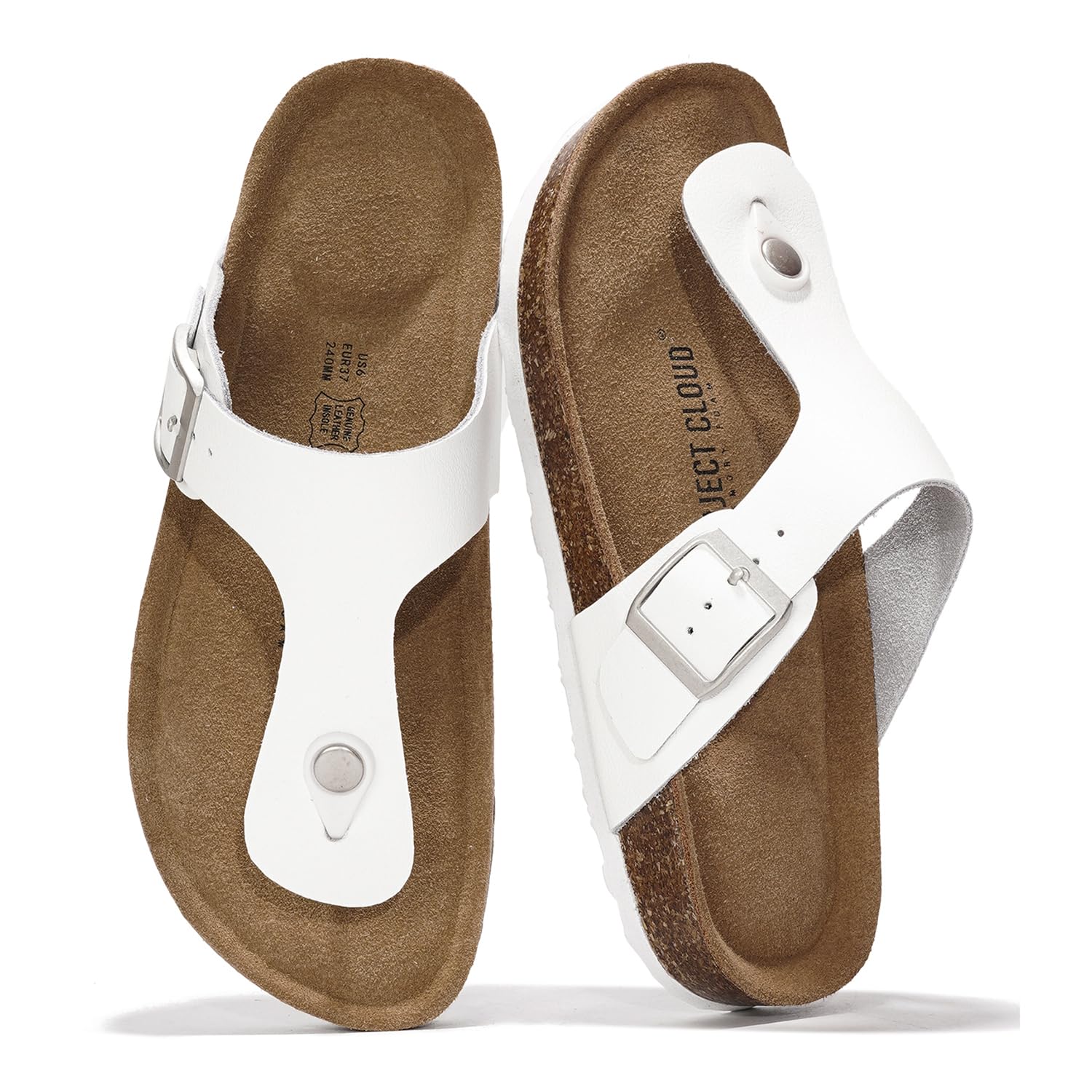 Project Cloud Women's | 100% Genuine Leather Thong Sandals | Water Resistant | Lightweight | Non-Slip - Britani - Image 30