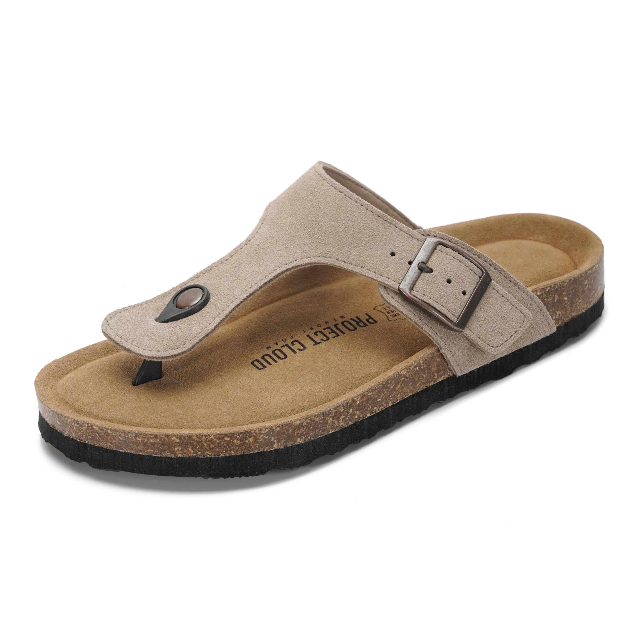 Project Cloud Women's | 100% Genuine Leather Thong Sandals | Water Resistant | Lightweight | Non-Slip - Britani - Image 37