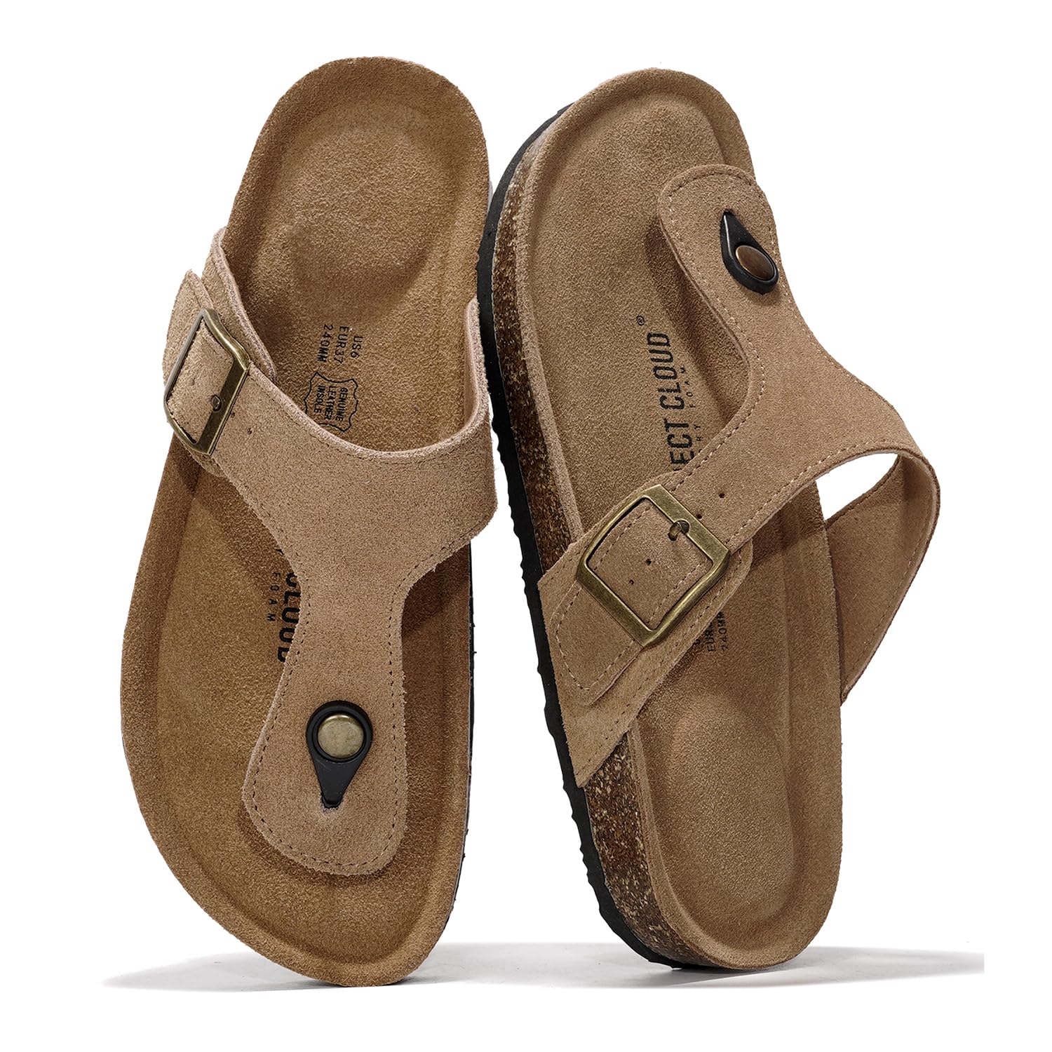Project Cloud Women's | 100% Genuine Leather Thong Sandals | Water Resistant | Lightweight | Non-Slip - Britani - Image 7