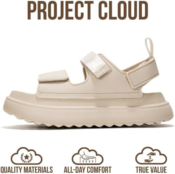 Project Cloud Women's | Waterproof Sandals | Memory Foam | Lightweight | Non-Slip - Goldie - Image 4