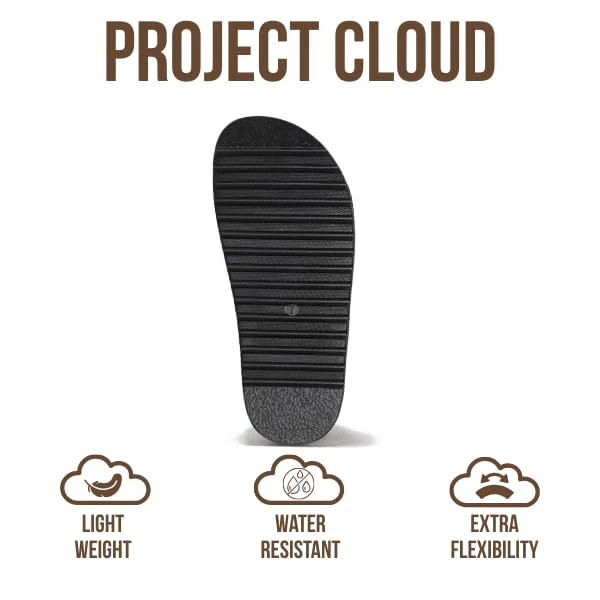 Project Cloud Women's | Genuine Leather Platform Sandals | Memory Foam Insole | Lightweight | Non-Slip - Havana - Image 15