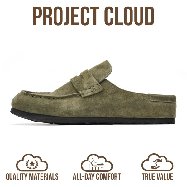 Project Cloud Women's | Genuine Leather Clogs for Women | Memory Foam | Lightweight | Non-Slip - Haven - Image 9