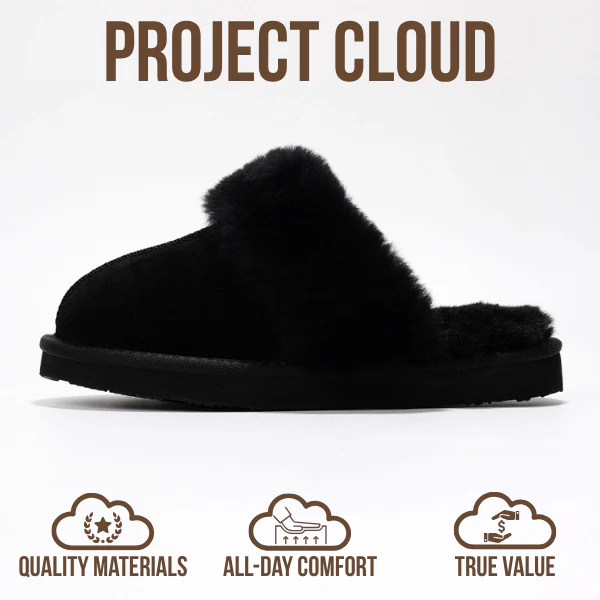 Project Cloud Women's | Shearling & Fuzzy Slippers for Women | Clogs & Mules | Memory Foam | Non-Slip - Henka - Image 10