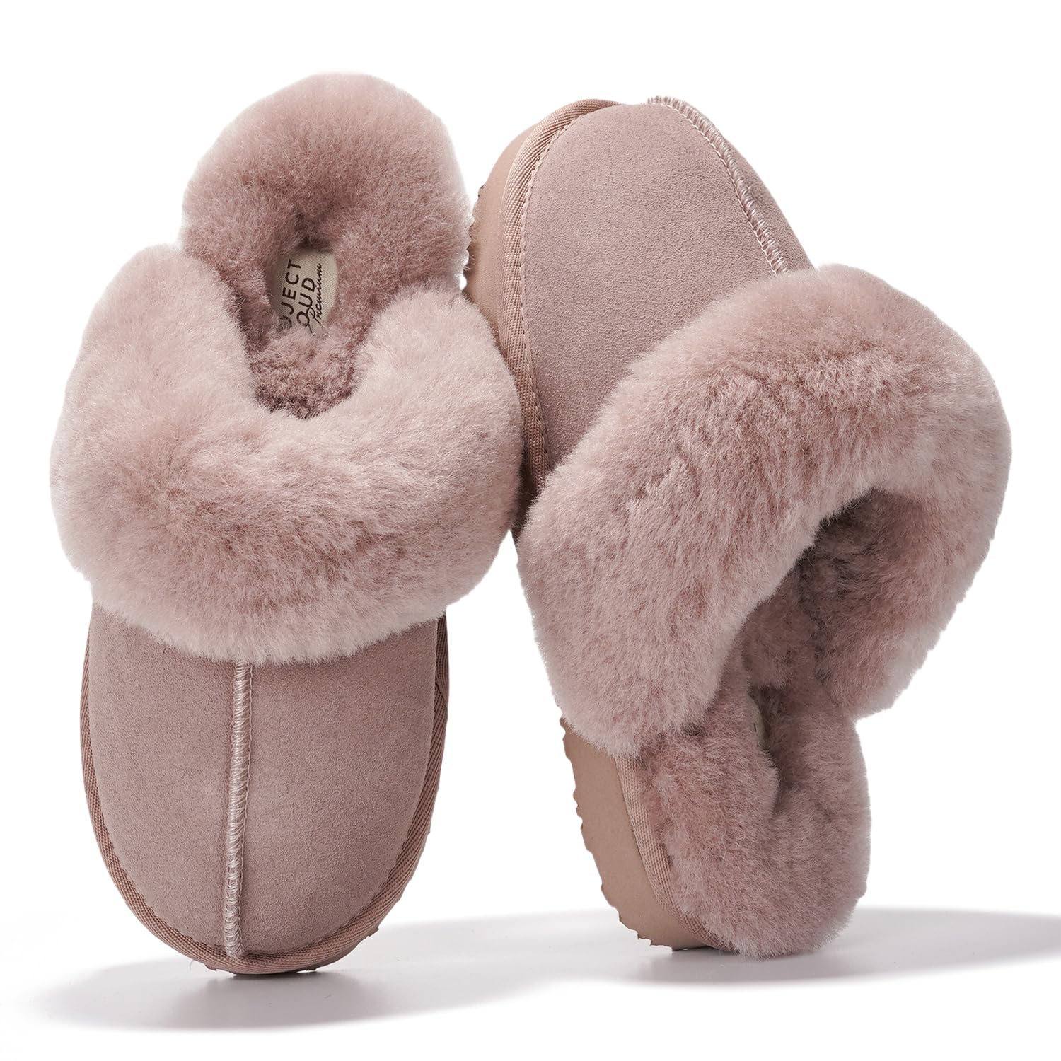 Project Cloud Women's | Shearling & Fuzzy Slippers for Women | Clogs & Mules | Memory Foam | Non-Slip - Henka - Image 13