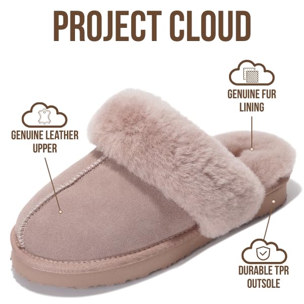 Project Cloud Women's | Shearling & Fuzzy Slippers for Women | Clogs & Mules | Memory Foam | Non-Slip - Henka - Image 15