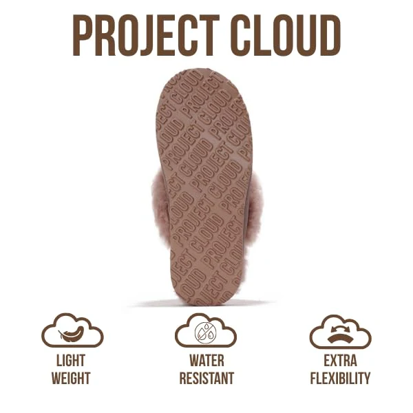 Project Cloud Women's | Shearling & Fuzzy Slippers for Women | Clogs & Mules | Memory Foam | Non-Slip - Henka - Image 17