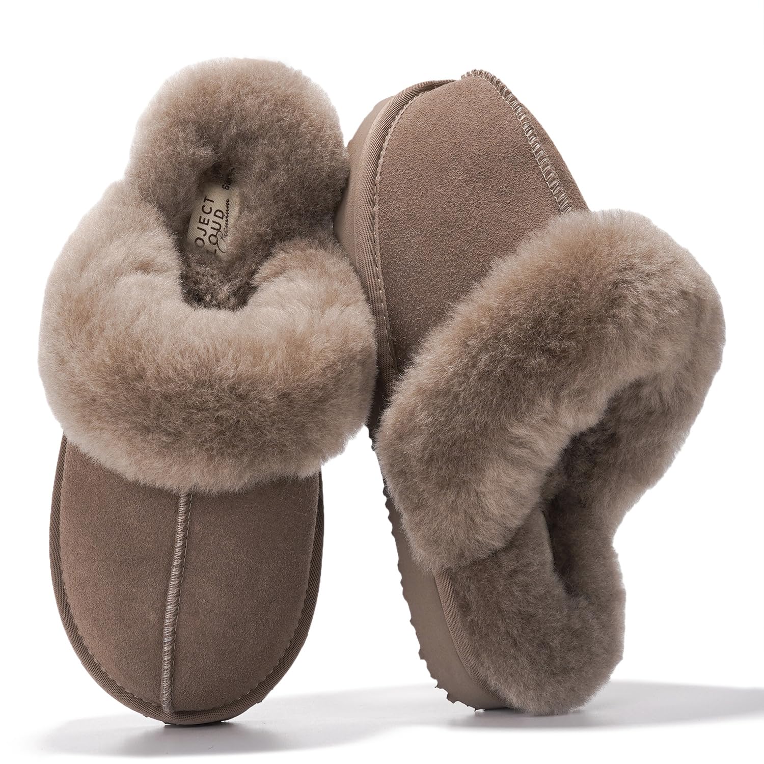 Project Cloud Women's | Shearling & Fuzzy Slippers for Women | Clogs & Mules | Memory Foam | Non-Slip - Henka - Image 19
