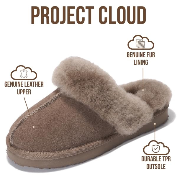 Project Cloud Women's | Shearling & Fuzzy Slippers for Women | Clogs & Mules | Memory Foam | Non-Slip - Henka - Image 21