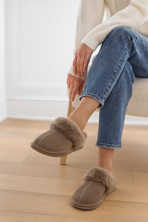 Project Cloud Women's | Shearling & Fuzzy Slippers for Women | Clogs & Mules | Memory Foam | Non-Slip - Henka - Image 24