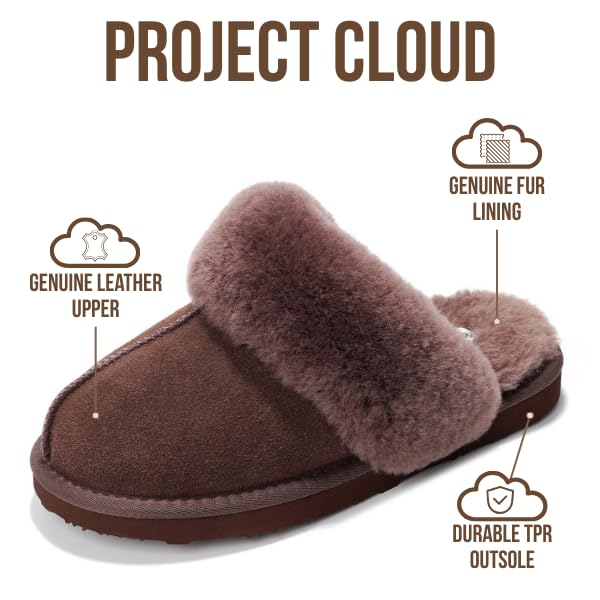 Project Cloud Women's | Shearling & Fuzzy Slippers for Women | Clogs & Mules | Memory Foam | Non-Slip - Henka - Image 27