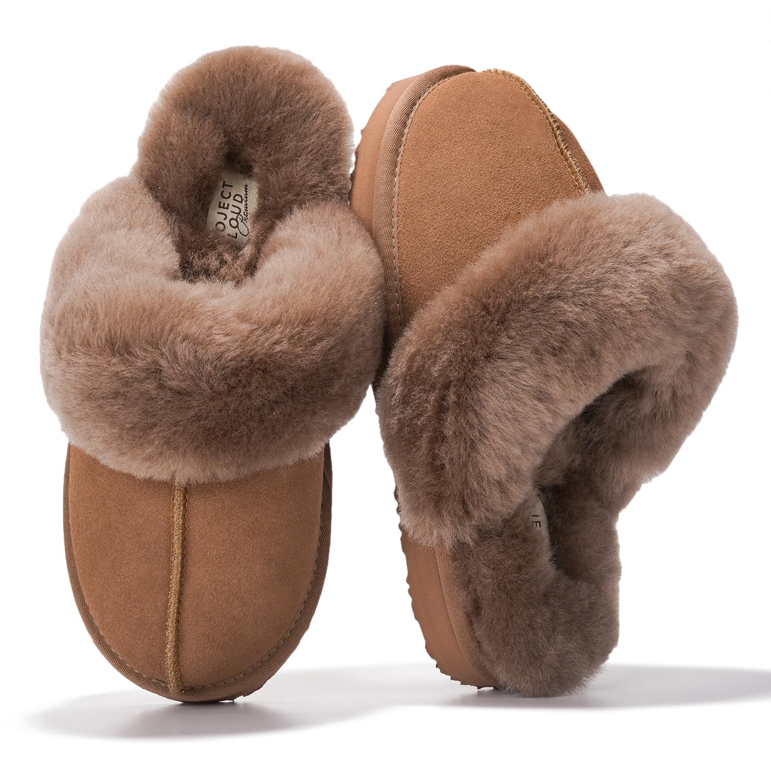 Project Cloud Women's | Shearling & Fuzzy Slippers for Women | Clogs & Mules | Memory Foam | Non-Slip - Henka - Image 31